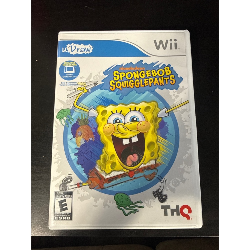 SpongeBob SquigglePants Nintendo Wii uDraw GameTablet Nickelodeon THQ Video Game